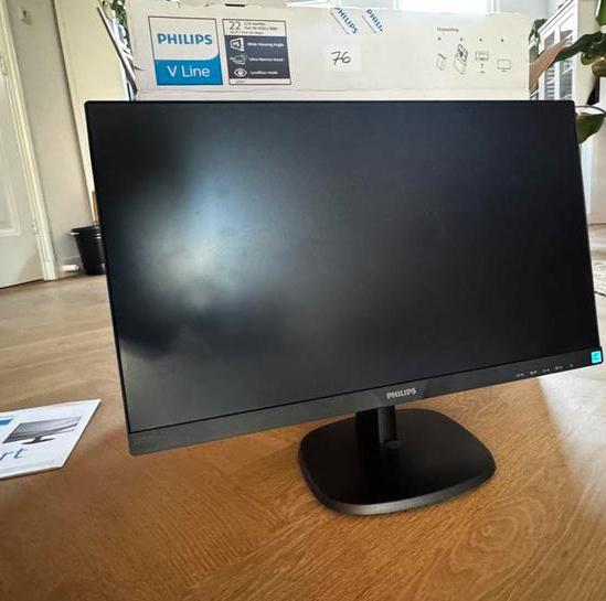 Philips V-Line HD LCD 21.5” Monitor (model 223V7QHAB/00), Gaming, HDMI, Ophalen of Verzenden, Zo goed als nieuw