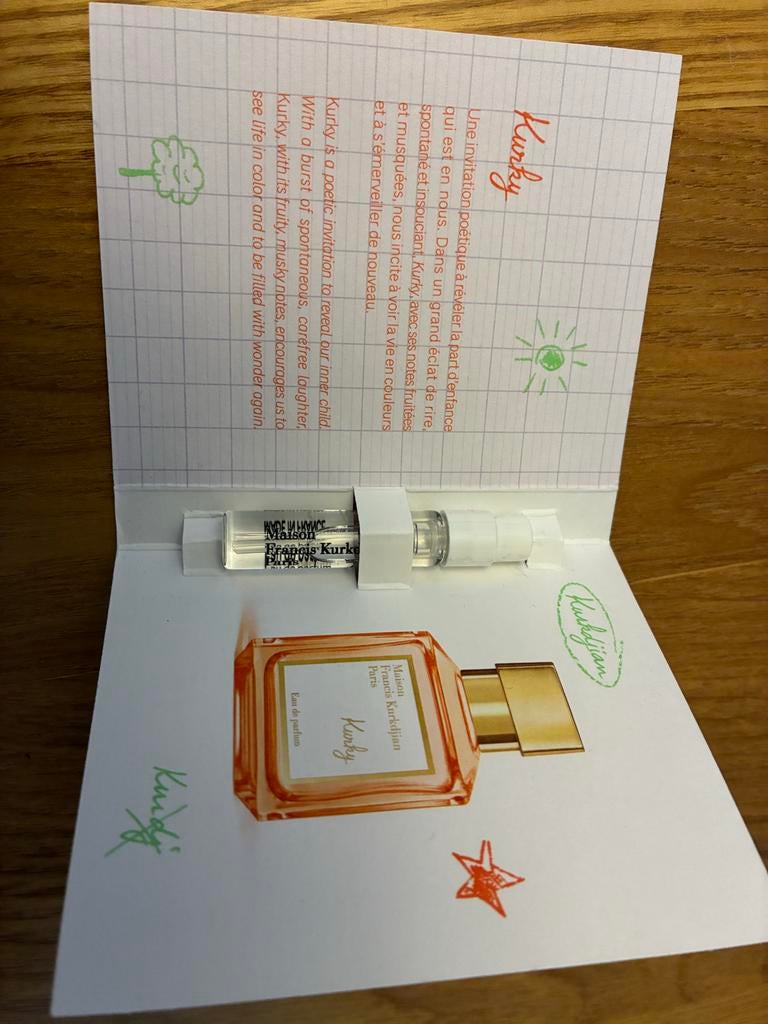 Maison Francis Kurkdjian Kurky Sample, Ophalen of Verzenden, Nieuw