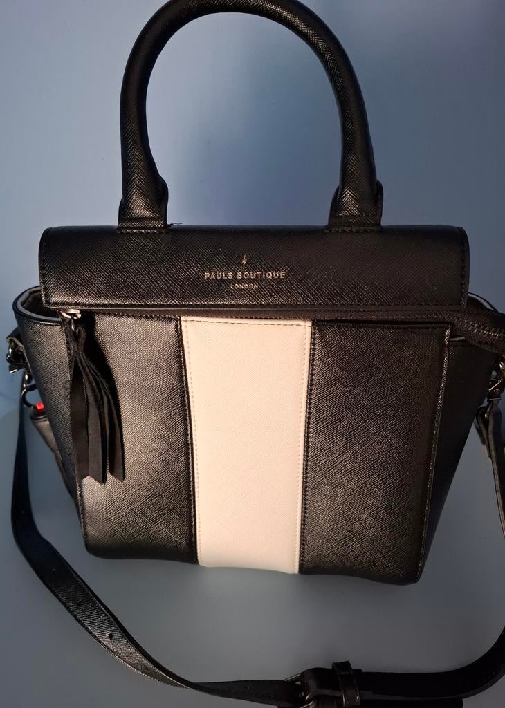 Zwart/wit handtasje van Pauls Boutique, Sieraden, Tassen en Uiterlijk, Tassen | Damestassen, Zo goed als nieuw, Schoudertasje