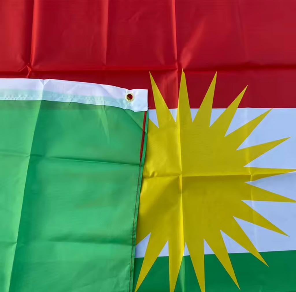 Koerdistan Kurdistan vlag NIEUW, Ophalen of Verzenden