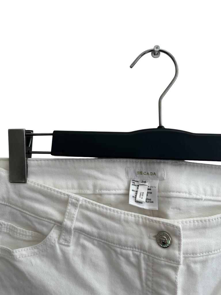 Escada broek M, Ophalen of Verzenden, Zo goed als nieuw, Grijs, Lang