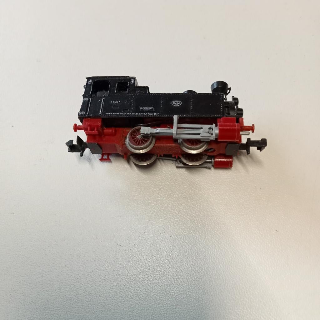 Minitrix locje Stoomtijdperk heeft wat olie nodig, Gebruikt, Trix, Ophalen of Verzenden, Gelijkstroom