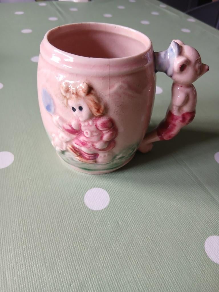 Vintage Kinderbeker, Ophalen of Verzenden, Gebruikt