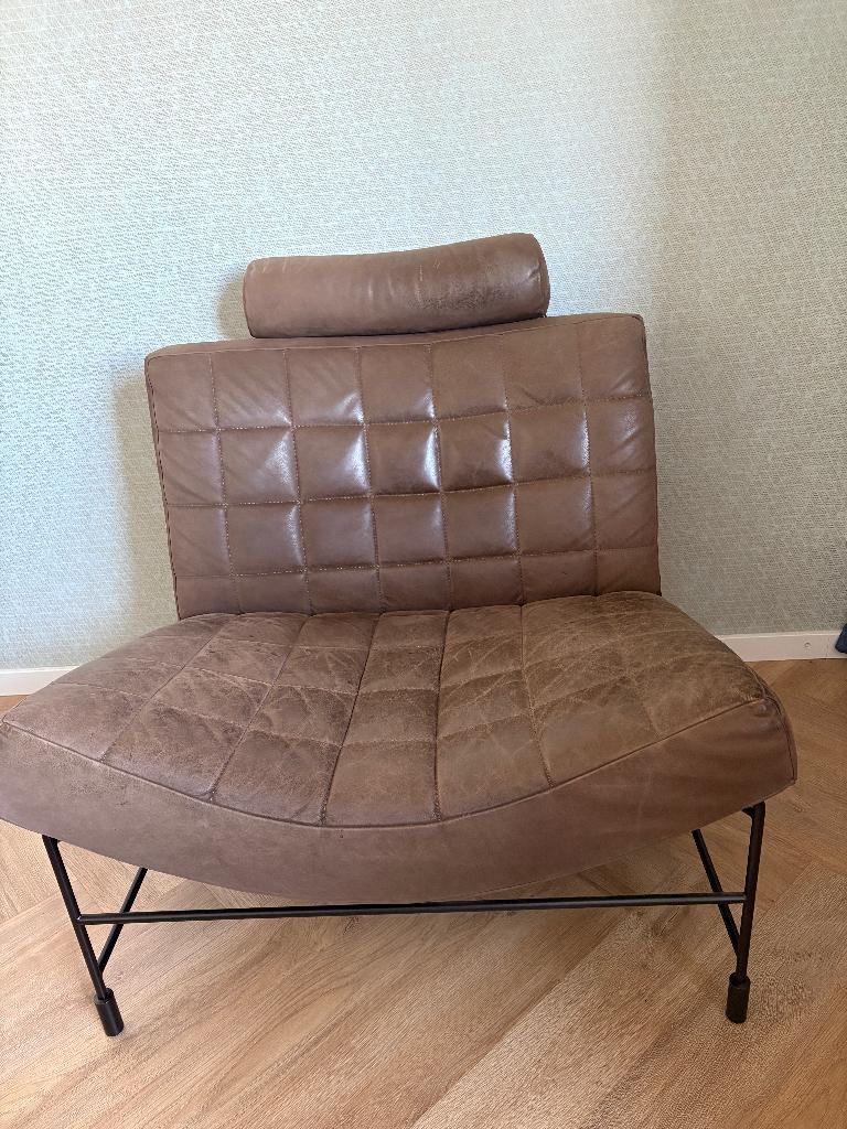 Leolux Fauteuil Volare, Huis en Inrichting, Ophalen, 75 tot 100 cm, Zo goed als nieuw, Leer