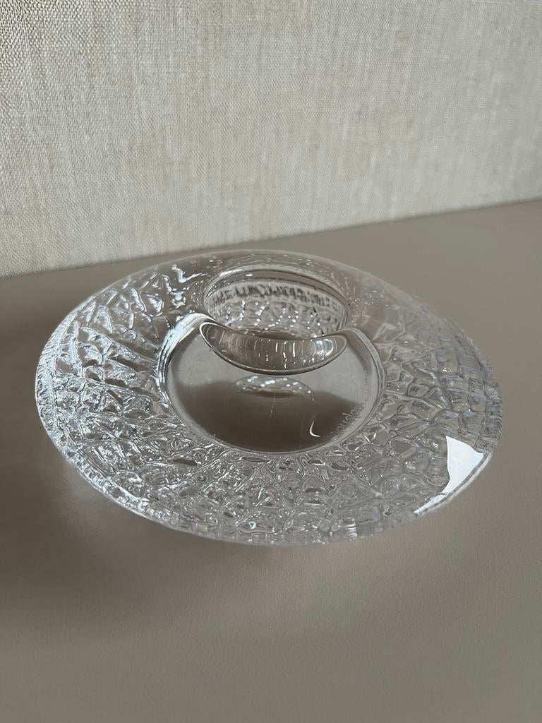 Orrefors Waxinelichthouder - Scandinavisch Design, Overige materialen, Wit, Ophalen of Verzenden, Zo goed als nieuw