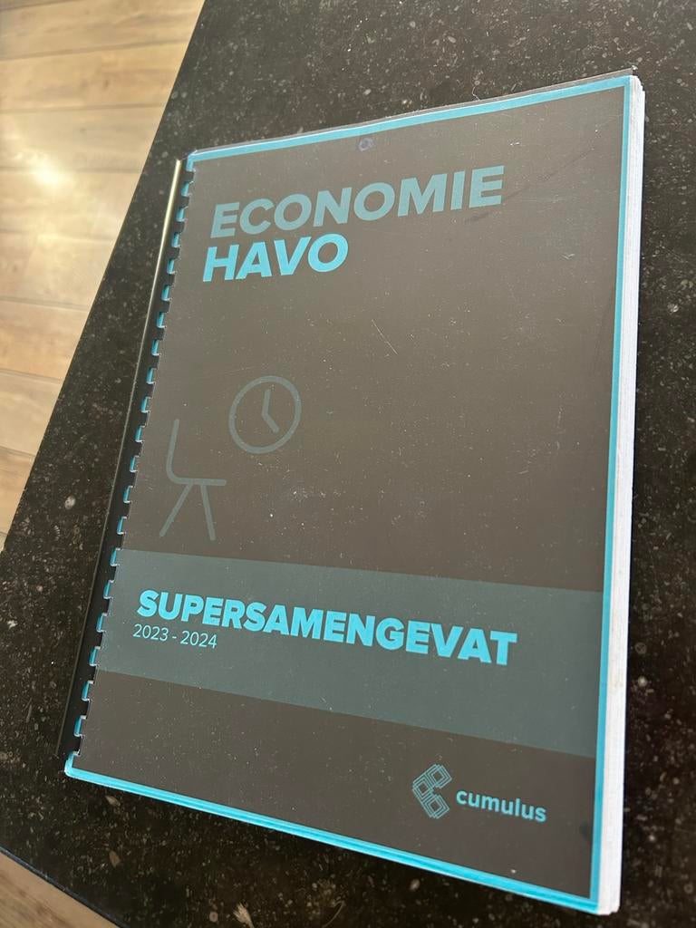 Economie HAVO Samengevat - Cumulus, Ophalen of Verzenden, Zo goed als nieuw, HAVO, Economie