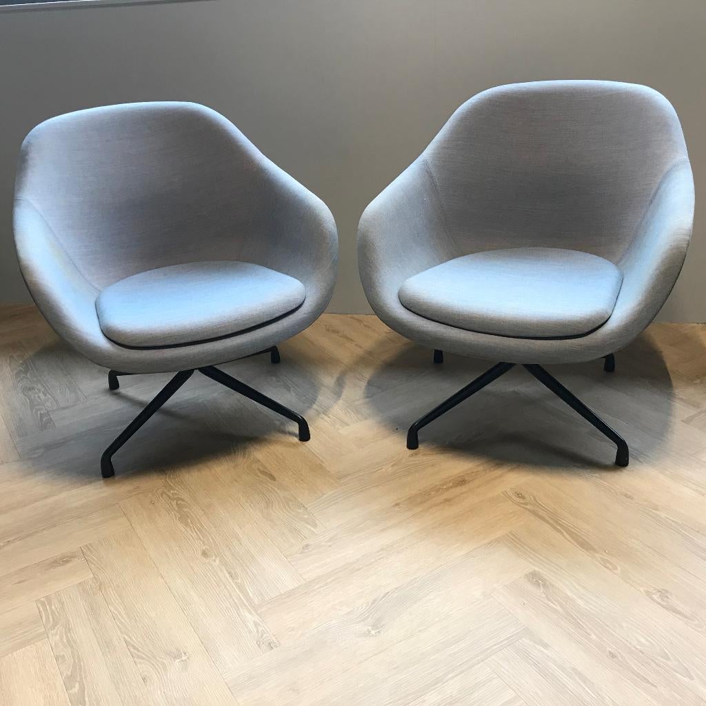 2 Hay AAL 82 81 stoel fauteuil lounge chair design grijs, Huis en Inrichting, Fauteuils, Gebruikt, Stof, 75 tot 100 cm, 75 tot 100 cm