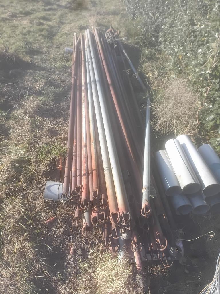 IJzeren palen 4m+ - Steigerbouw, Doe-het-zelf en Verbouw, Steigers, Ophalen, Gebruikt, Overige typen, 5 meter of hoger