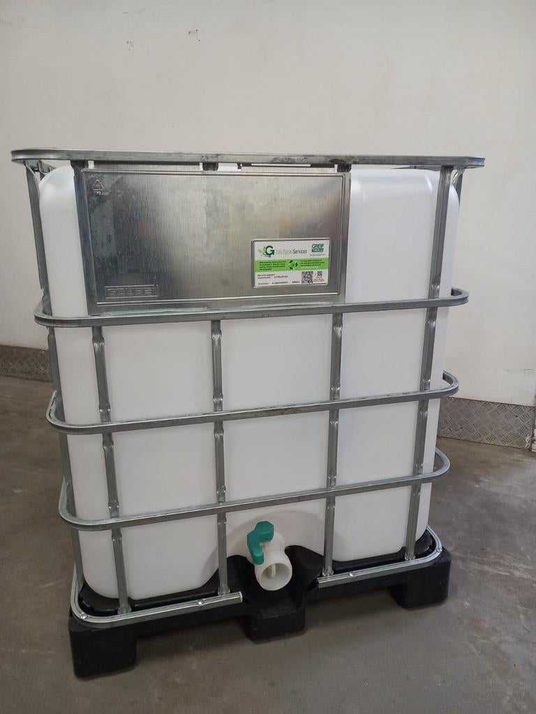 IBC Container 1000L - Voedselveilig & Gereinigd, Ophalen