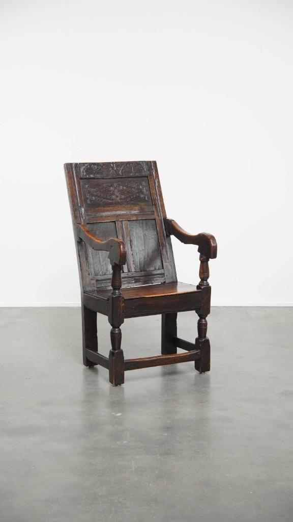 Antieke eikenhouten Wainscot chair/ side chair uit 17e eeuw, Antiek en Kunst, Antiek | Meubels | Stoelen en Banken, Ophalen