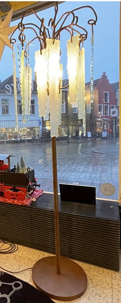 Brand van Egmond vloerlamp Behind Frosted Glass, Huis en Inrichting, Lampen | Vloerlampen, Ophalen, Glas