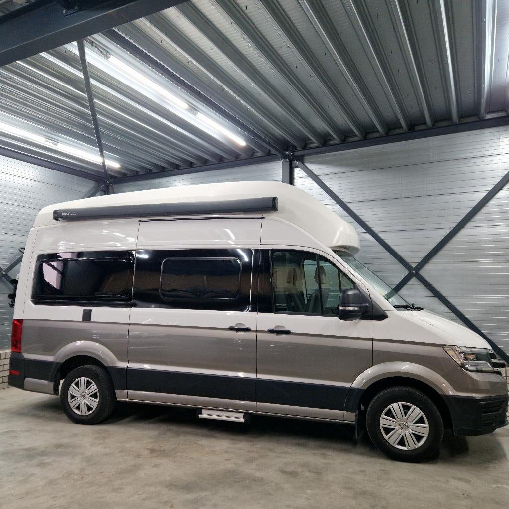 Volkswagen Grand California 600 Crafter 2.0 177PK Automaat, Caravans en Kamperen, Campers, Automaat, Buscamper of Camperbus, Ringverwarming