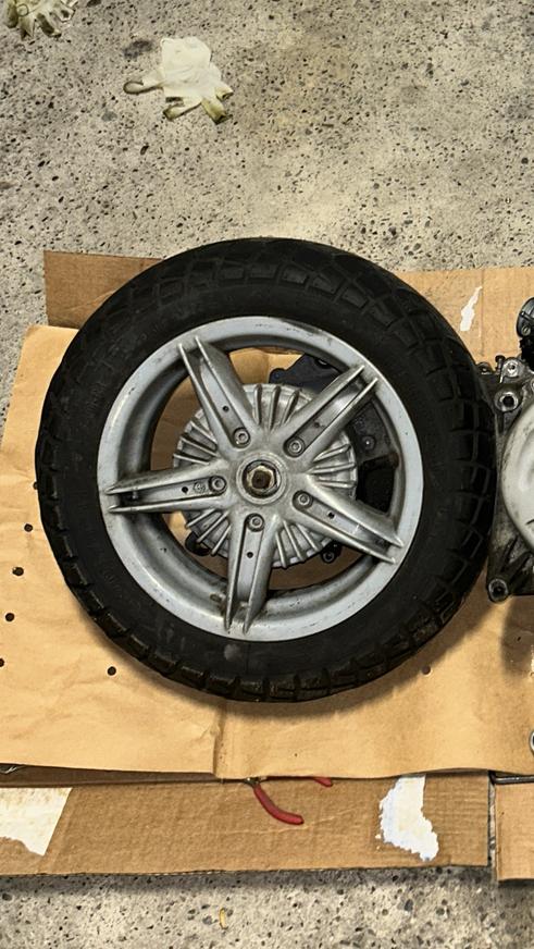 Piaggio Hexagon LXT Velgen voor+achter - Grote trommel, Fietsen en Brommers, Brommeronderdelen | Scooters, Ophalen, Gebruikt, Overige typen