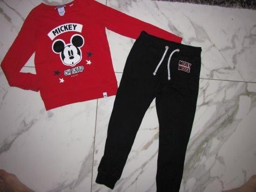 122-128 NIK & NIK Minnie Mouse tenue 2-delig, Ophalen of Verzenden, Zo goed als nieuw, Meisje, Setje