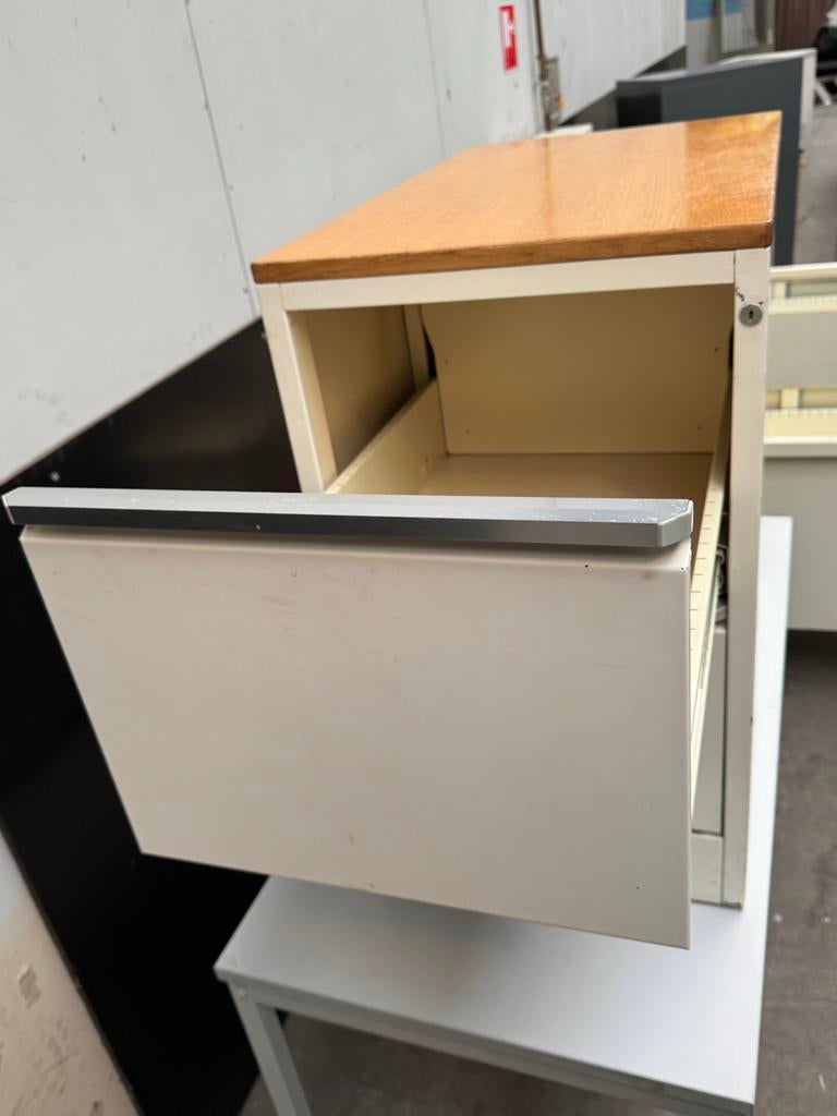 Ladeblok met houten blad, Huis en Inrichting, Kasten | Roldeurkasten en Archiefkasten, Ophalen, Minder dan 50 cm, Gebruikt, Minder dan 100 cm
