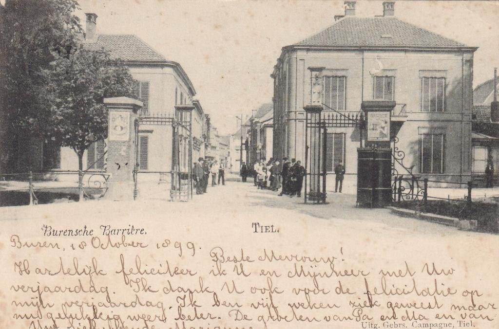 Tiel, 1899., Verzenden, Voor 1920, Gelopen, Gelderland