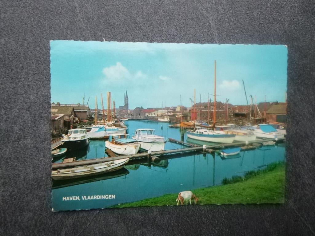 haven Vlaardingen, boten 1969, Ophalen of Verzenden, 1960 tot 1980, Gelopen, Zuid-Holland