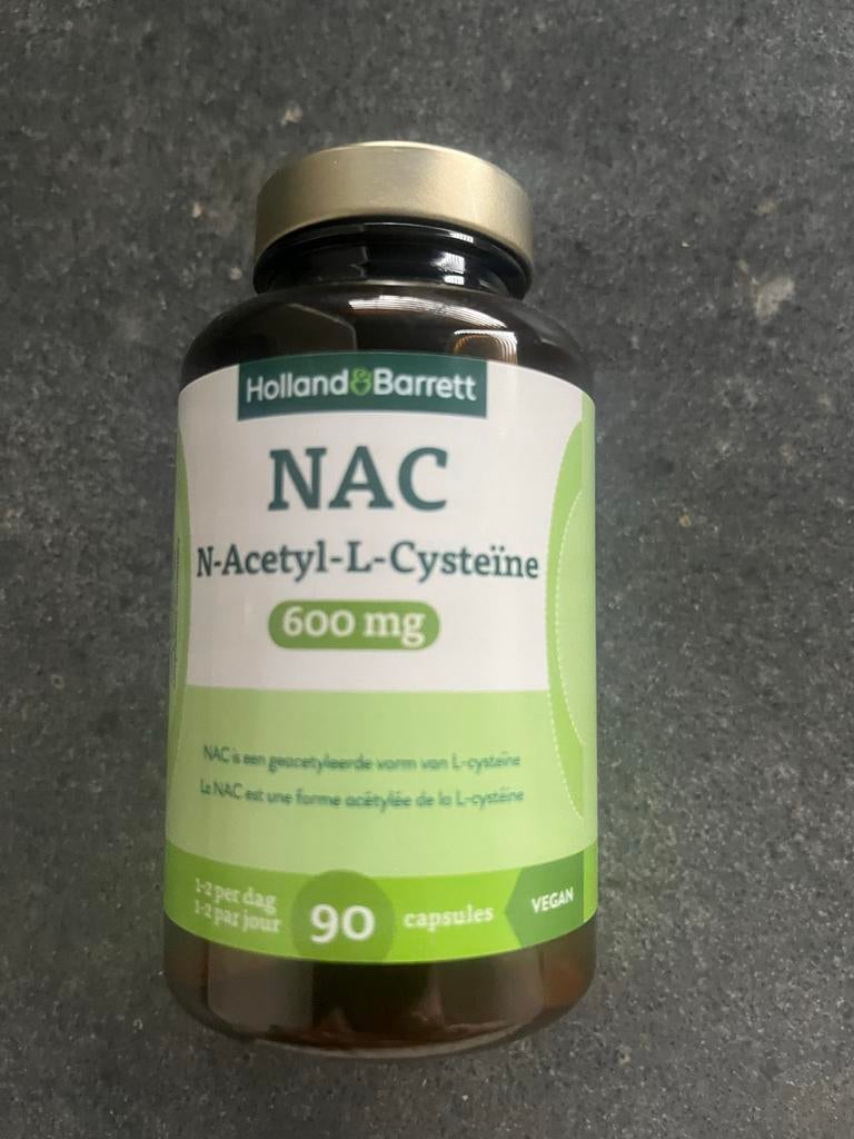 Holland & Barrett NAC 600mg - 90 Capsules, Ophalen of Verzenden, Nieuw, Poeder of Drank