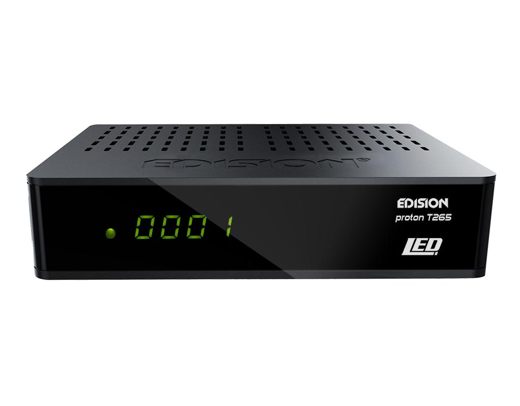Edision Proton T265 LED DVB-C/T2 H.265 HEVC, Ophalen, Gebruikt, (Schotel)antenne-accessoires, Overige merken