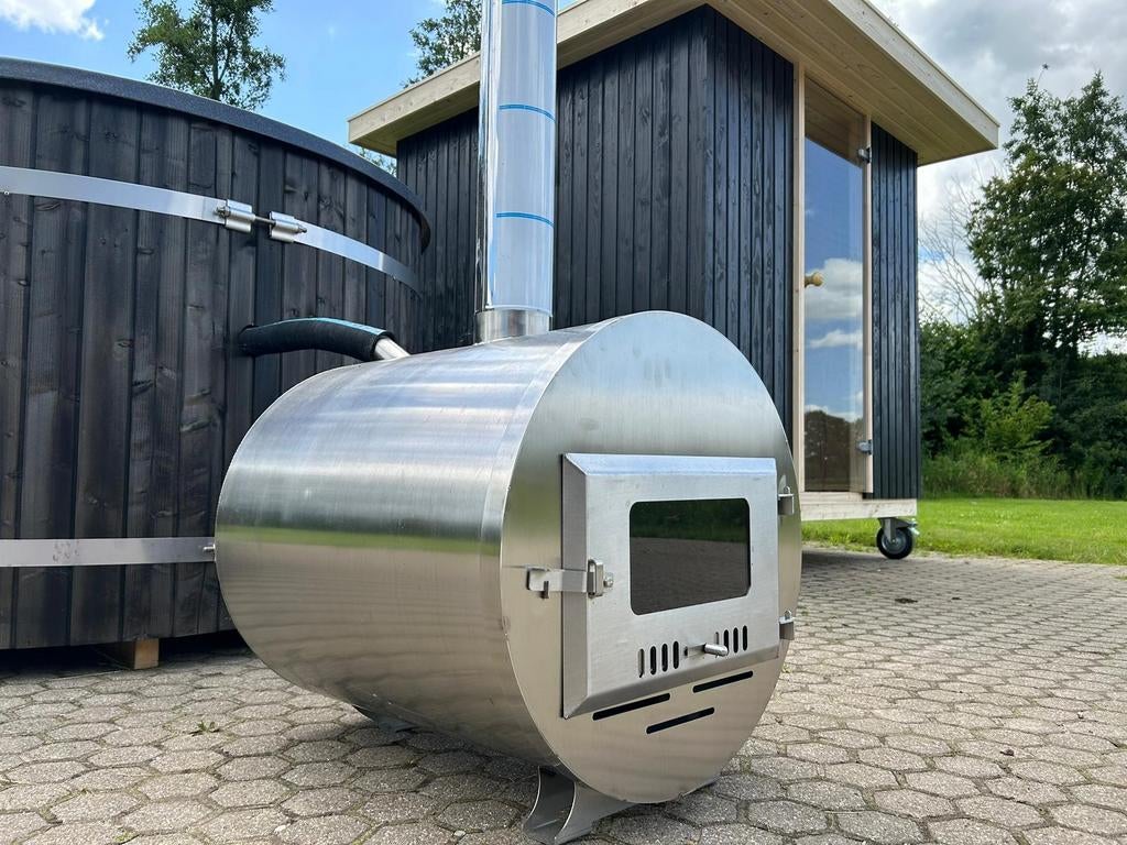 RVS/aluminium hottub/zwembad houtkachels voor bijverwarming, Ophalen, Nieuw, Kostedeweg 7 Vorden, Vast