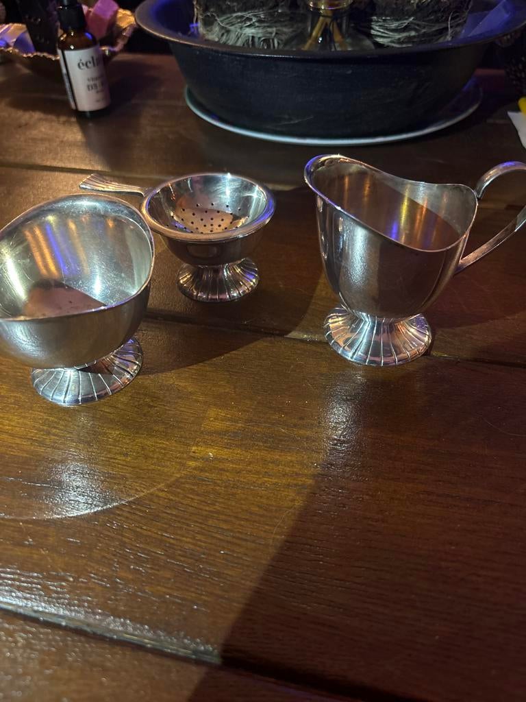 Zilveren Thee Setje Douwe Egberts, Ophalen of Verzenden, Zilver