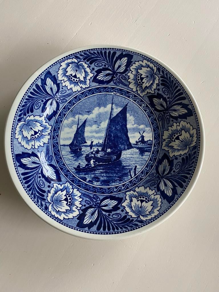 Delfts Blauw wandbord ( Boch ), Ophalen of Verzenden