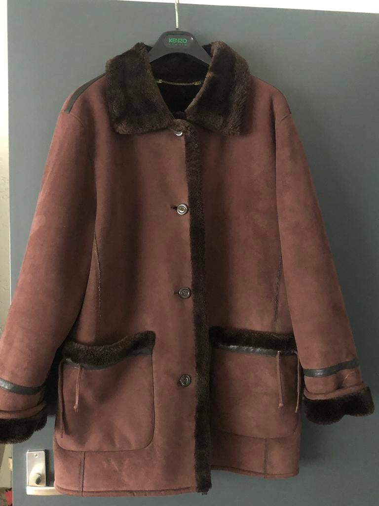 Lammy coat dames donkerbruin vintage, Kleding | Dames, Ophalen of Verzenden, Zo goed als nieuw, Maat 38/40 (M), Bruin