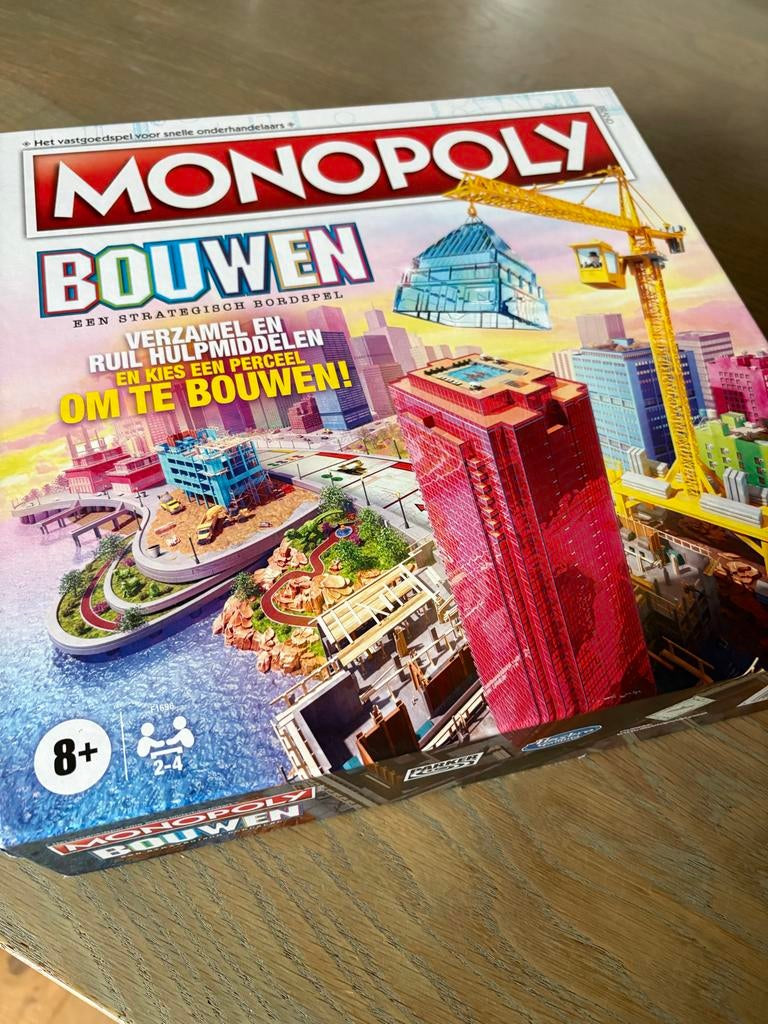 Bordspel Monopoly editie ‘bouwen’, Hobby en Vrije tijd, Gezelschapsspellen | Bordspellen, Ophalen of Verzenden, Zo goed als nieuw
