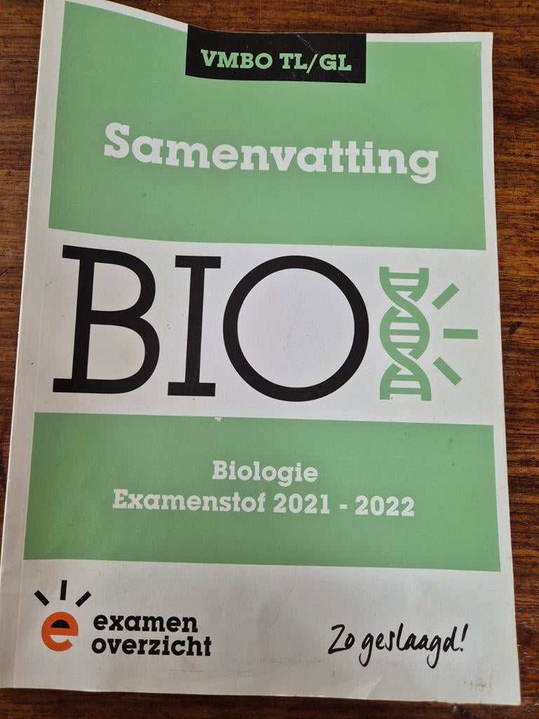 Examenbundel Biologie VMBO TL/GL 2021/2022, Ophalen of Verzenden