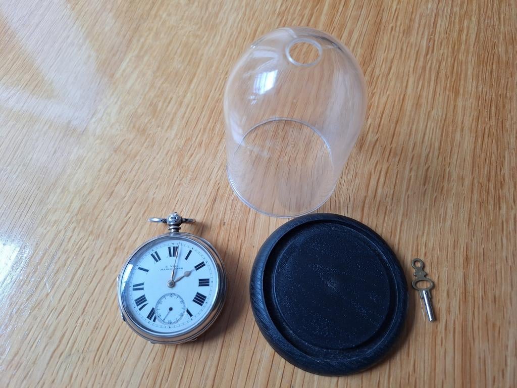 E.WISE (Manchester). Zakhorloge. Zilver., Antiek en Kunst, Ophalen of Verzenden
