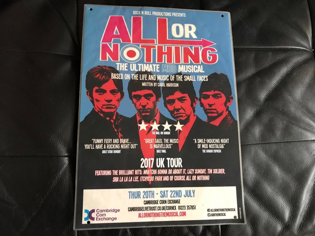 Oude poster geplastificeerd, Ophalen of Verzenden, Gebruikt, A1 t/m A3, Film en Tv