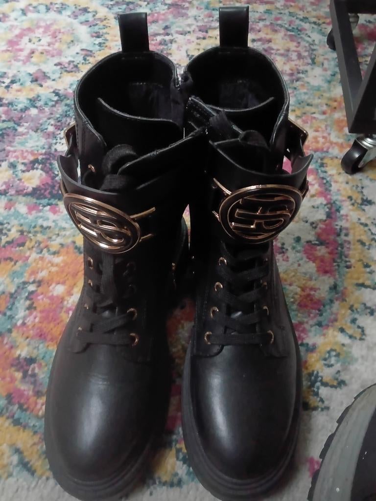 Dames boots zwart, Ophalen of Verzenden, Zo goed als nieuw, Zwart