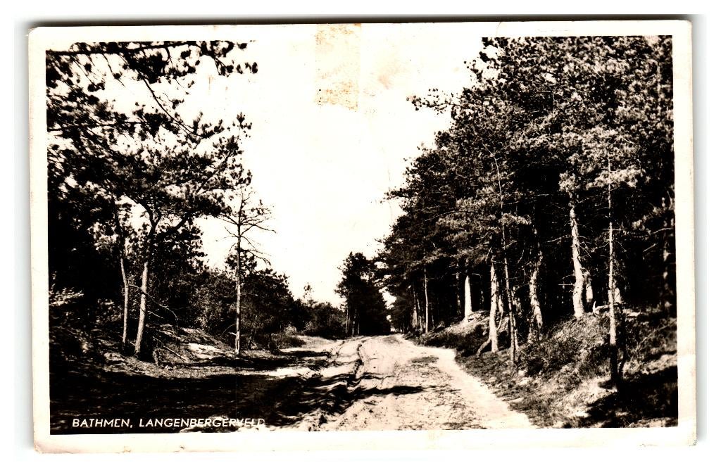 Bathmen, Langenbergerveld. Opruimingskaart, Verzenden, 1940 tot 1960, Gelopen, Overijssel