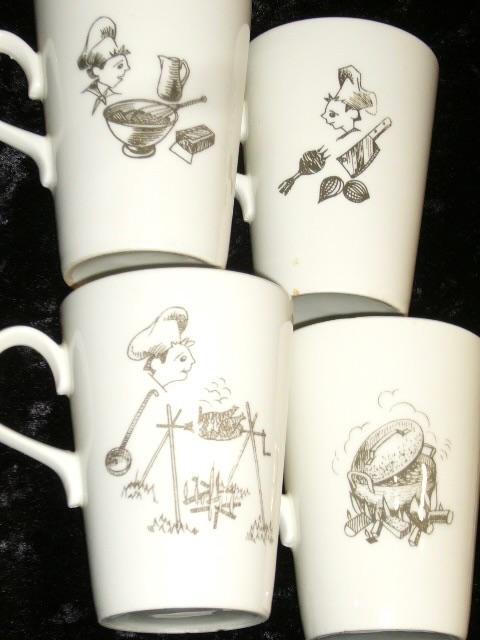 Royal Sphinx Regout Bekers California 4x, Antiek en Kunst, Antiek | Servies los, Ophalen