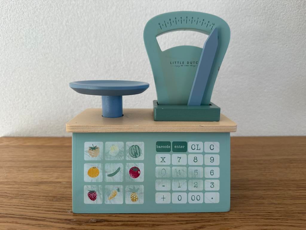 Little Dutch houten weegschaal – gebruikt, lichte schade, Kinderen en Baby's, Speelgoed | Houten speelgoed, Ophalen of Verzenden