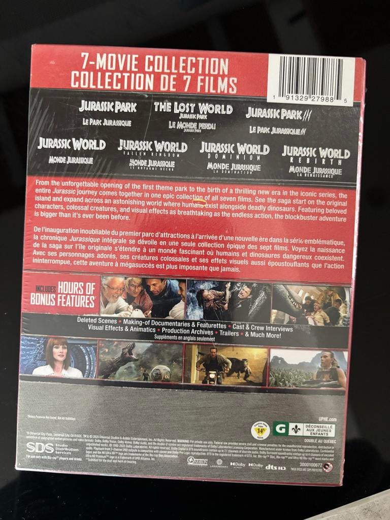 Jurassic Park - World 4K UHD Bluray - Nieuw!, Ophalen of Verzenden, Nieuw in verpakking, Science Fiction en Fantasy, Boxset