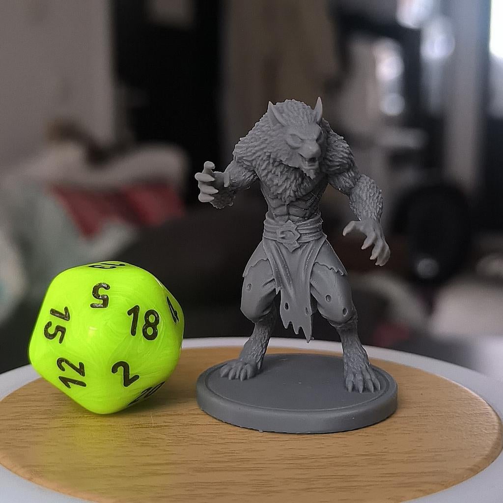 Dungeons & Dragons, D&D, HeroQuest, miniature werewolf, Hobby en Vrije tijd, Ophalen of Verzenden, Overige soorten