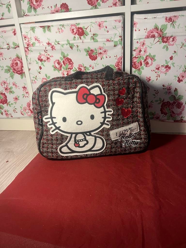 Hello Kitty Handtassen Set, Verzenden, Zo goed als nieuw, Zwart, Handtas