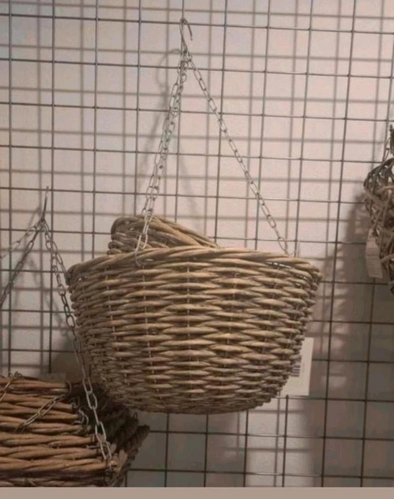 5 hang manden nieuw van groot naar klein, Mand, Rond, Nieuw, Ophalen of Verzenden