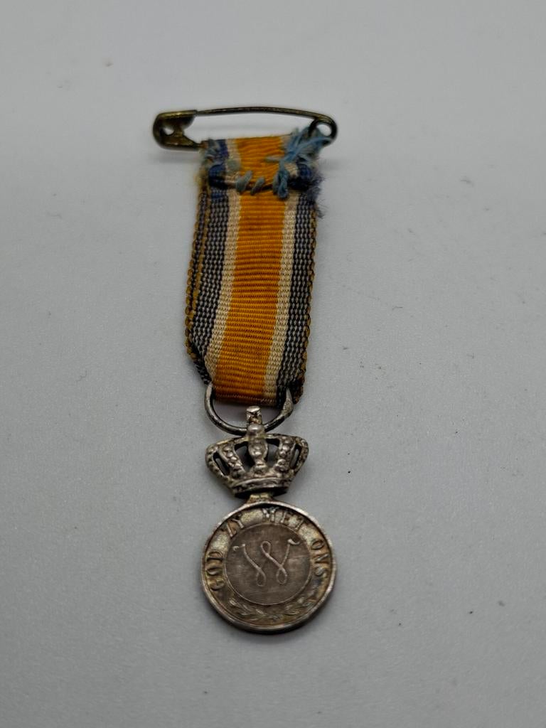 Zilveren Willemsorde - ca. 6 cm, Ophalen of Verzenden, Overige soorten, Nederland, Lintje, Medaille of Wings