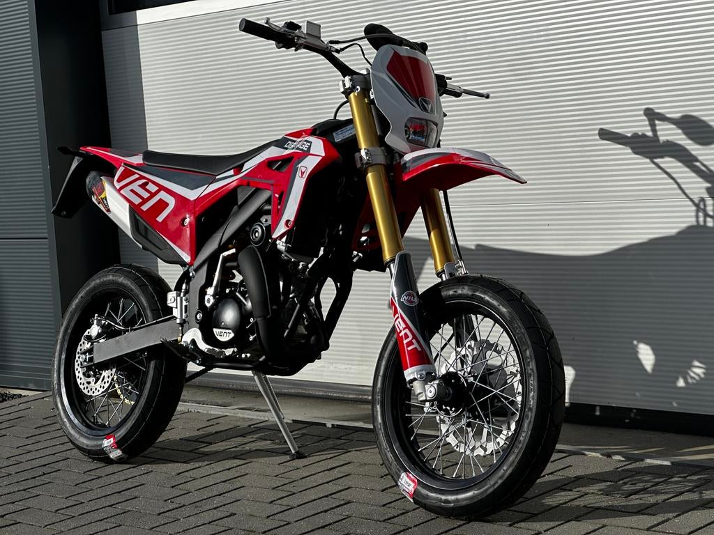Vent | Motard Derapage 50 Rood (Honda HM), 6 versnellingen, Honda, Maximaal 45 km/u, Nieuw