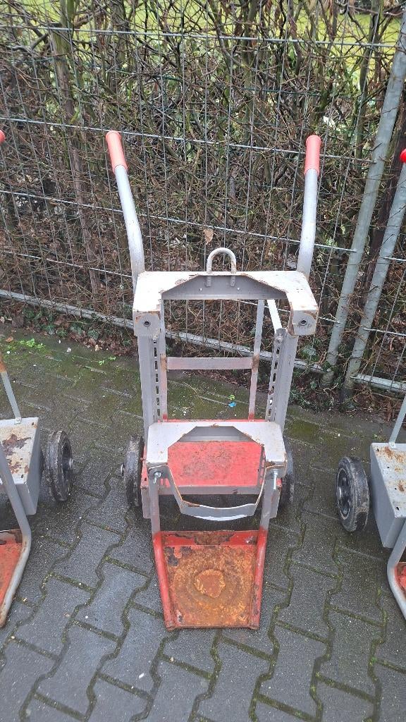 3x OERDEGELIJKE Gasfleskarren Steekwagen voor gasflessen, Ophalen, Gebruikt, ., .