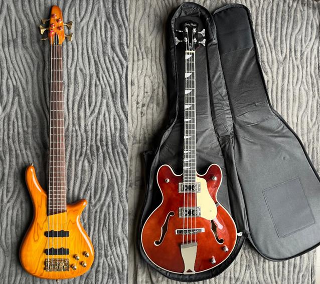Bass Collection SB325 SHS (€580) + Semi hollow bass (€230), Muziek en Instrumenten, Ophalen, Zo goed als nieuw, Elektrisch