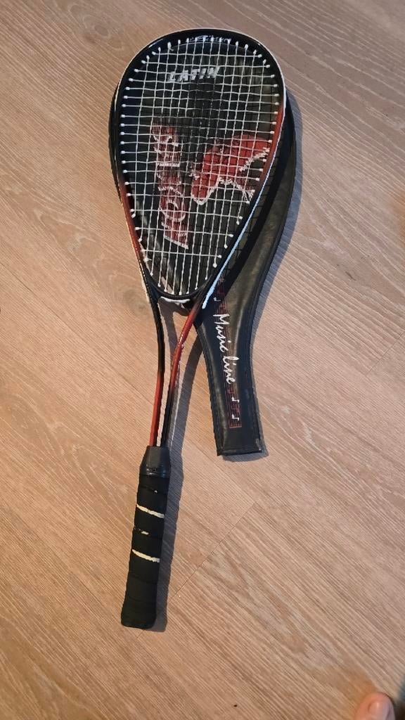 Saxon Latin Squash Racket - Gebruikt, Ophalen of Verzenden, Gebruikt, Racket, Met hoes