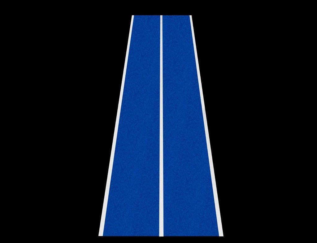 Blauwe Sprinttrack – 4,75 x 2 m, Ophalen, Benen, Stuntgras, 2404ce