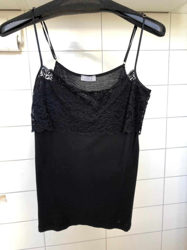 Top - Hanro, Kleding | Dames, Verzenden, Zwart, Zo goed als nieuw, Maat 36 (S)