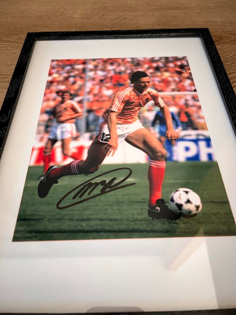 Gesigneerde Marco van Basten Foto A4 + Certificaat, Ophalen of Verzenden, Nieuw, Overige binnenlandse clubs, Spelerskaart