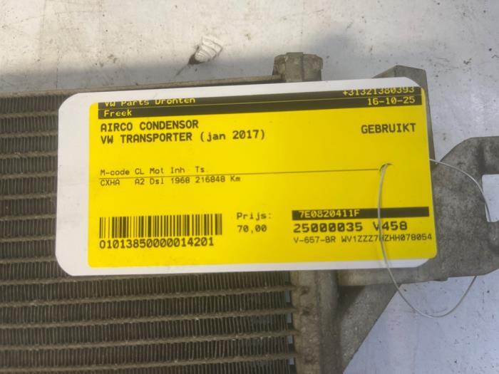 Airco Condensor van een Volkswagen Transporter, Gebruikt, -, -, -