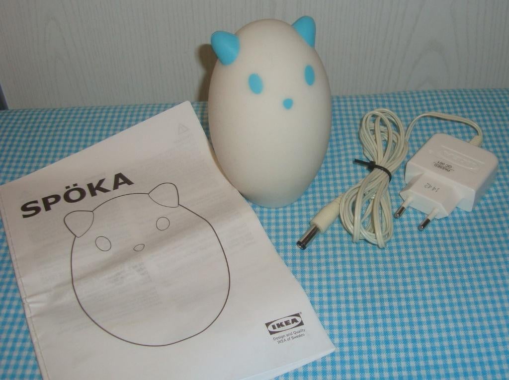 IKEA spoka lampje nachtlampje Spöka design LED, Ophalen of Verzenden, Gebruikt, Lamp