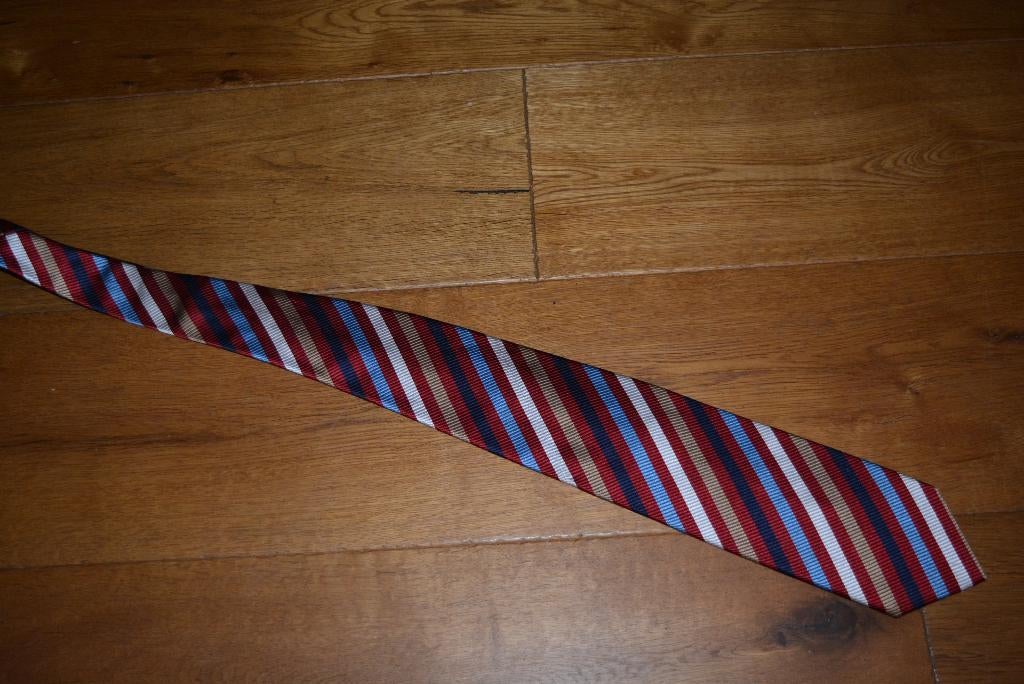 stropdas, brede vintage zijden stropdas, Kleding | Heren, Stropdassen, Ophalen of Verzenden, Zo goed als nieuw, Overige kleuren